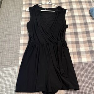 Elegant Black Sleeveless Romper